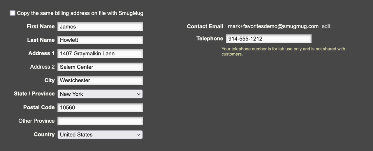 Personal delivery setup