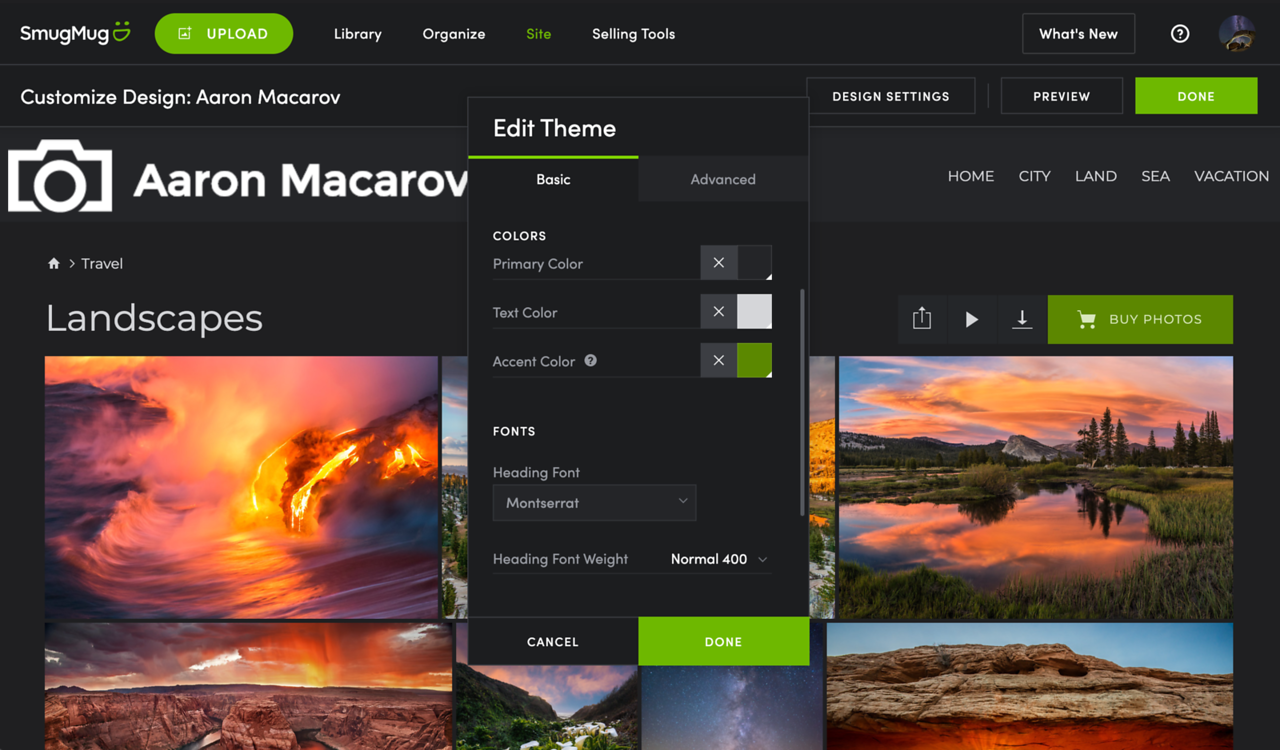 Apply color effects to uploaded photos – SmugMug Support