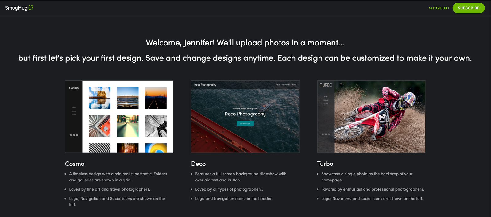 Upload photos